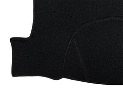 Sticky Velcro fasteners on Yiz dash cover for secure installation