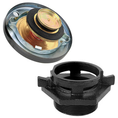 Vent function releases pressure to prevent tank stress during fueling.