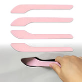 YJMOTOR matte pink door handle cover for Tesla Model 3 and Model Y protects finishes.