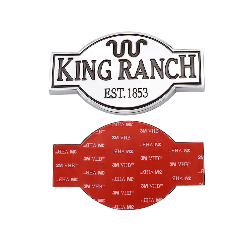 YKKCOOEWQ King Ranch Emblem front view to upgrade F-150 aesthetics
