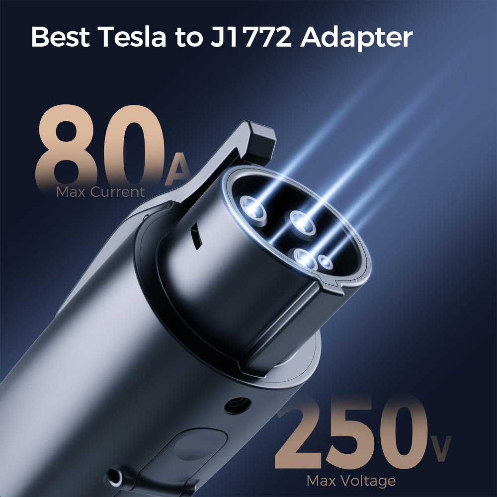 YLITES Tesla to J1772 adapter secure connection for reliable charging
