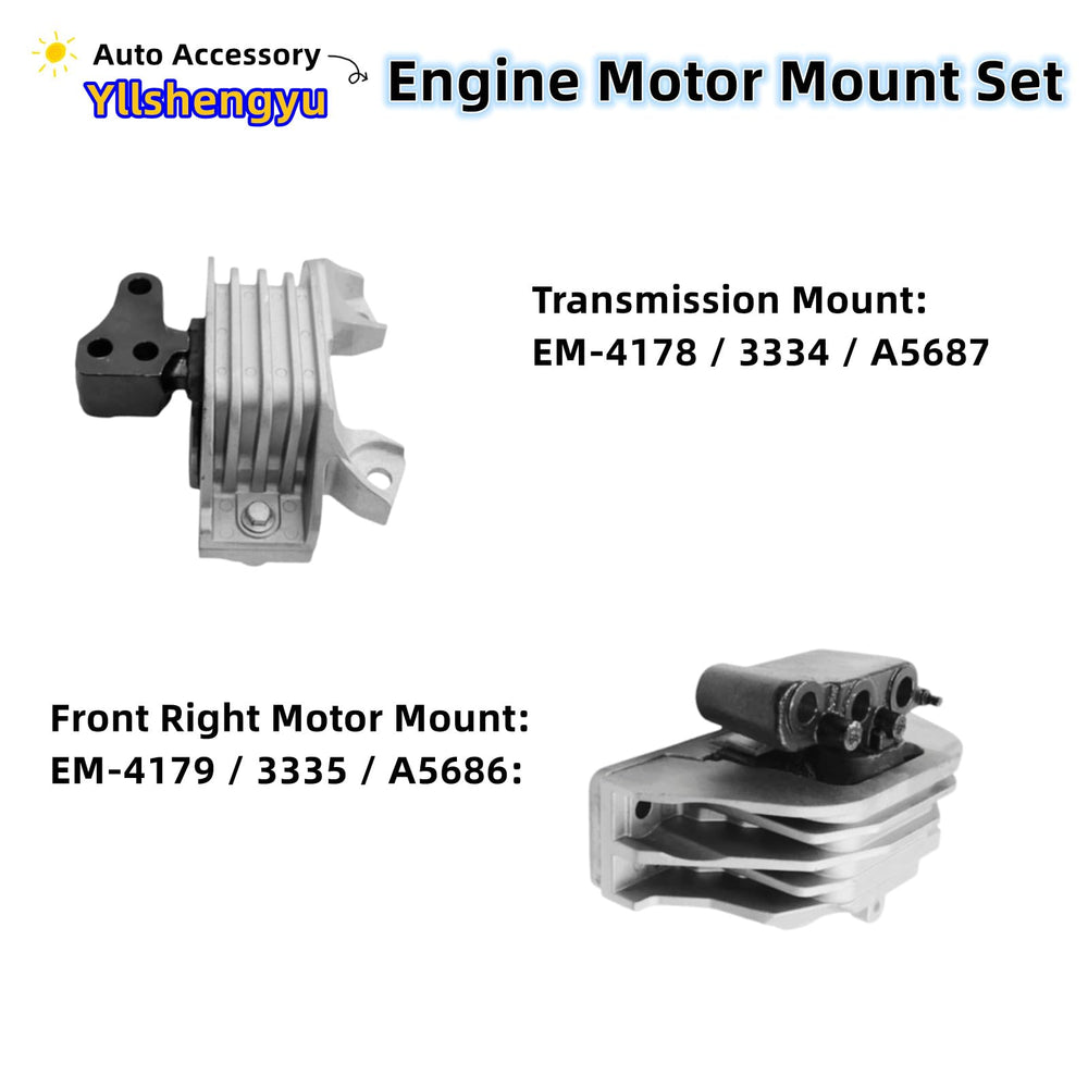 Yllshengyu 3-piece mount kit assembly designed for 2011-2020 Journey 2.4L.