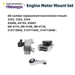 Yllshengyu rear transmission mount reduces drivetrain movement and cabin noise.
