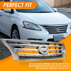 YLT AUTO durable front bumper grille assembly for Sentra 2013-2015