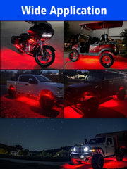YM E-Bright red LED strip for golf cart underbody lighting and safety
