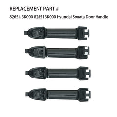 YMHHefy exterior door handle for Hyundai Sonata 2008 rear right, four-piece kit highlights