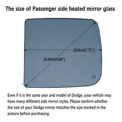YMHHefy heated mirror glass for Dodge Ram demonstrates sturdy build and temperature resistance.