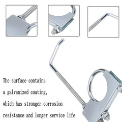 Ynoee zinc-plated clamp highlights durable, rust-resistant construction for all-weather use
