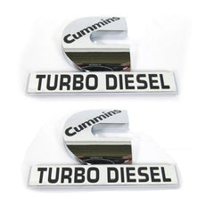 Yoaoo Cummins glossy chrome emblem, 4.5 x 2.9 inches, adds durable shine