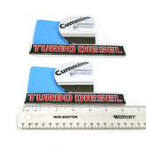 Yoaoo Cummins Turbo Emblem 6.2x3.4 inch glossy badge for OEM upgrade.