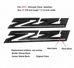 Yoaoo Z71 emblem right gloss black provides OEM-inspired shine for your truck.