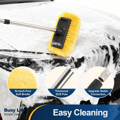 Yocada angled five-sided head conforms to surfaces for thorough cleaning.