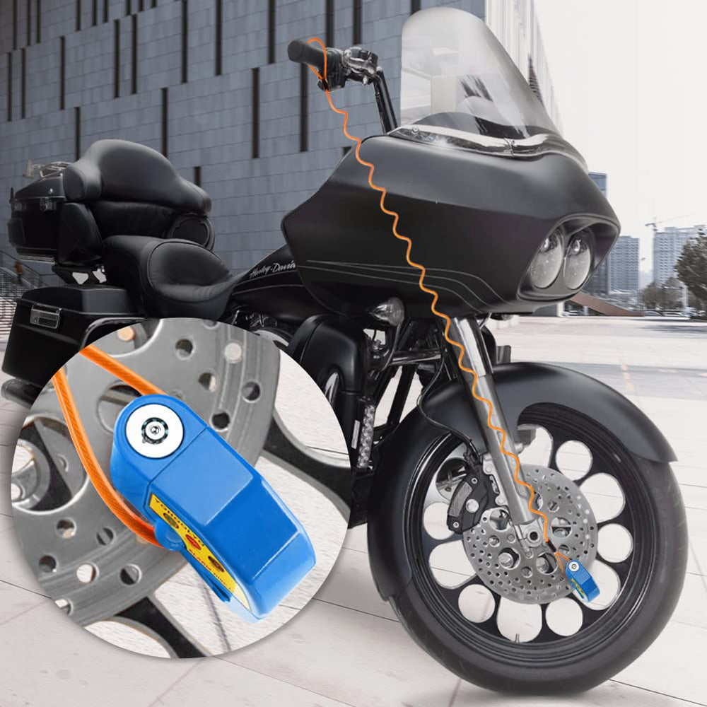 YOHOOLYO Alarm Disc Lock fits motorcycles, bicycles and scooters with 6 mm discs