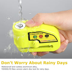 YOHOOLYO lock battery compartment shows long-lasting power for alarms.