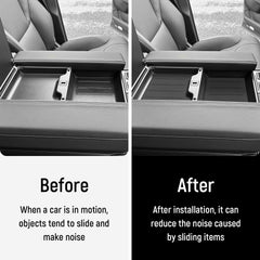 YOJOJOCO center-console liner features non-slip and shockproof properties to keep items secure.