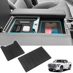 YOJOJOCO center console tray liner provides a precise fit for Tundra and Sequoia.