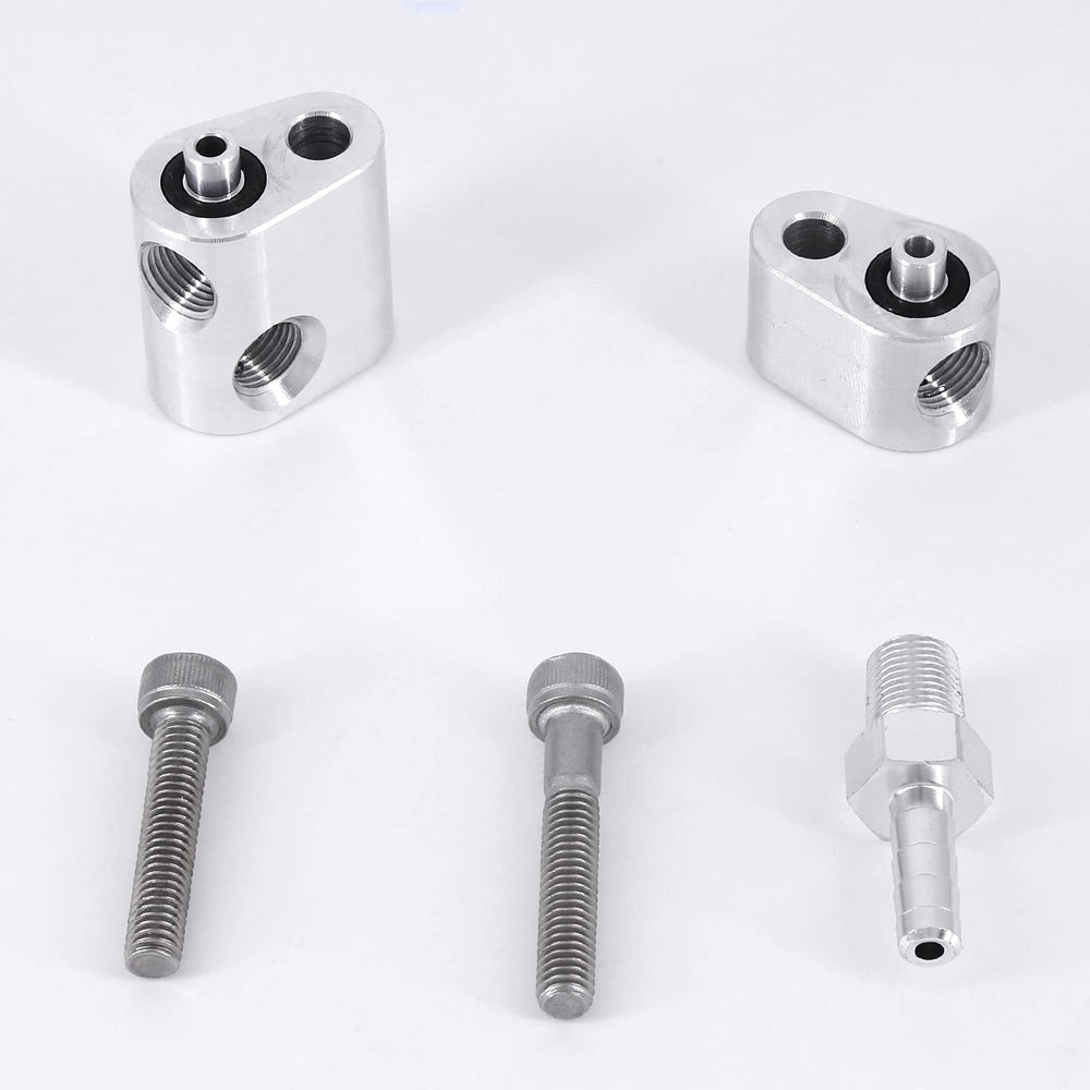 Yokolos LS bypass hose close-up highlights steel braided hose for durable connections