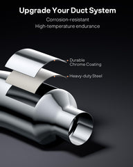 YOLANDO diesel-vehicle upgrade elbow complements rugged trucks with chrome finish