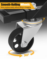 YOLANDO secure engine support keeps engines steady during work