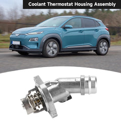 YOLLKY thermostat housing side view highlights compact design for easy installation.