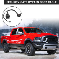 YOLLKY Security Gate Bypass OBD2 Cable on RAM 2500 enabling easy fault code reading.