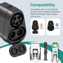 Yomile adapter delivers up to 250 kW high-power charging for rapid trips.