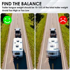 YOMILINK Tongue Weight Scale durable steel build resists corrosion for longevity