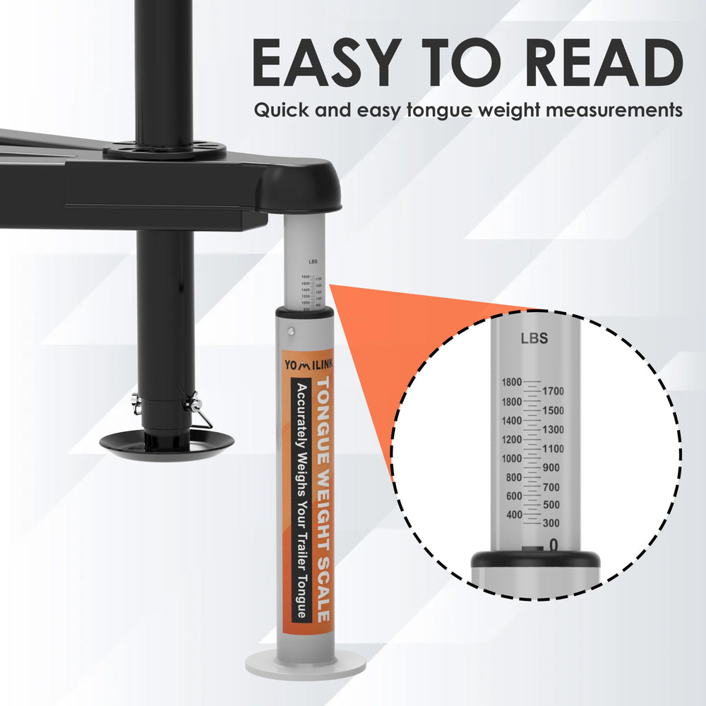 YOMILINK Tongue Weight Scale out-of-box use requires no tools