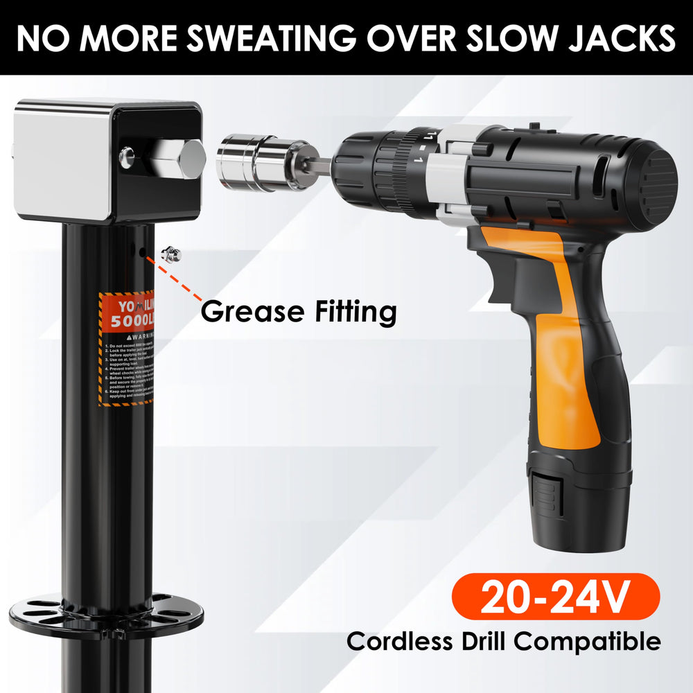 YOMILINK 5-position adjustable leg provides stable support on uneven ground