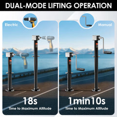 YOMILINK Ergonomic anti-slip handle reduces manual effort during setup