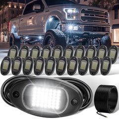 YONEDA rock lights kit with easy underglow setup for trucks and boats