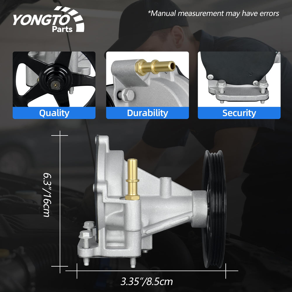 Yongtoparts brake vacuum pump packaged view indicating secure protection during shipping