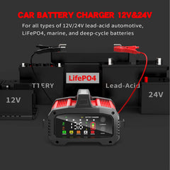 YONHAN auto-detects 12V/24V systems for lead-acid batteries.