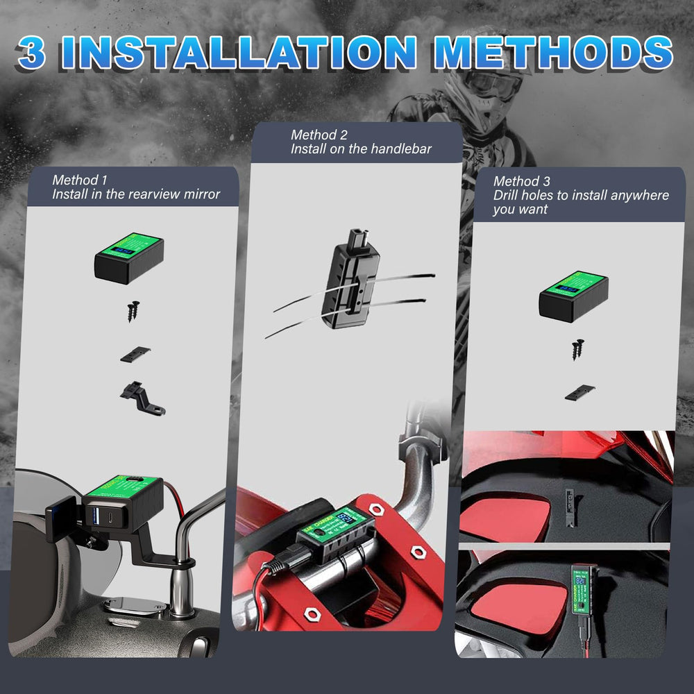 Yonhan install options showing fixed module, zip ties, and screws for flexible mounting.