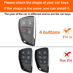 Yonmcfn pink key fob cover for GMC Sierra remotes adds grip and style.