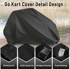 YONQIFON go kart cover waterproof-oxford shields against rain and snow.
