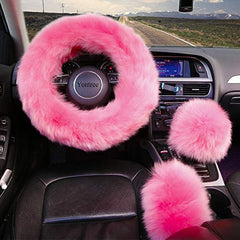 Yontree handbrake cover pink provides soft grip and interior protection