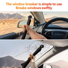 YONZEE emergency window breaker tool integrated in filler.