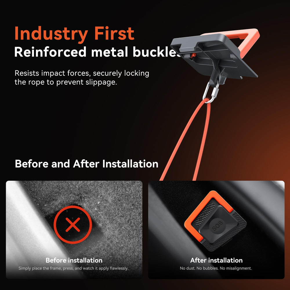 YONZEE ergonomic pull design enabling fast, intuitive rear door access.