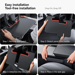 YONZEE seat gap filler with storage keeps phones organized.