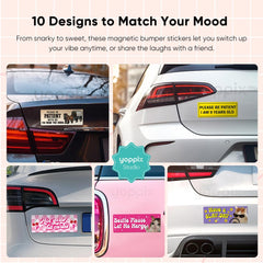 YOPPIX bumper magnet design 6: perfect lighthearted gift for road trips