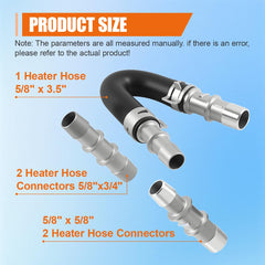 YoRise 5/8-inch and 3/4-inch hose connectors shown for secure, low-leak seals