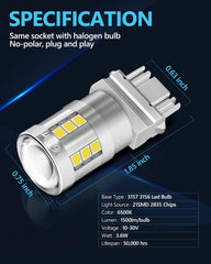 Yorkim amber bulb suitable for turn signals and tail lights.