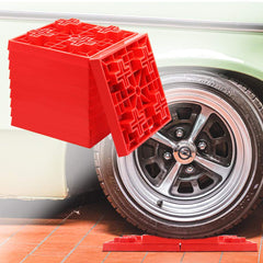 YoSager leveling blocks durable bottom construction helps prevent sinking on soft ground during camping.