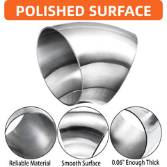 Youeon 16ga 0.06in wall thickness elbow highlighting precise wall thickness for strong joints.
