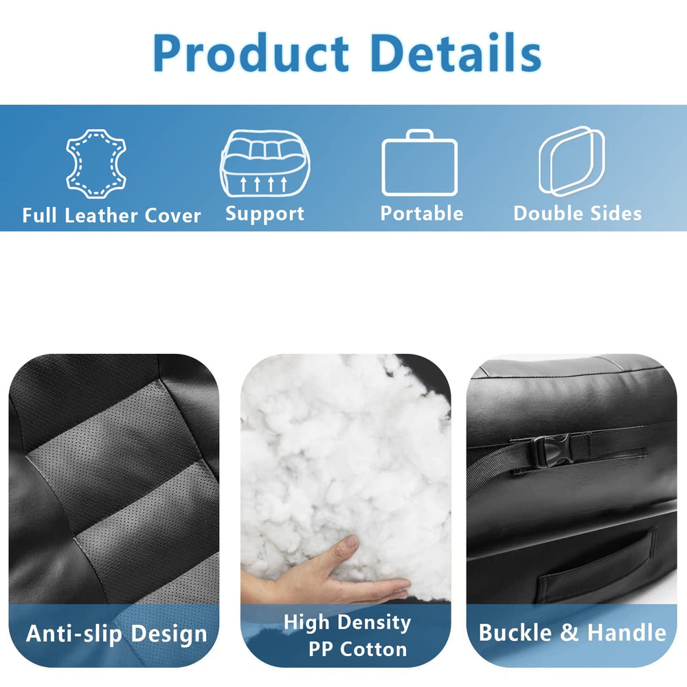 YOUFI cushion shows built-in handle and buckle for easy transport and secure placement.