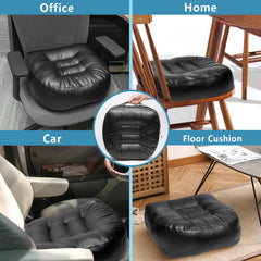 YOUFI cushion in a truck cab improves seating height and visibility.