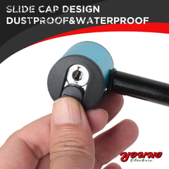 M16-thread detail from Young Electric pin ensures compatibility with metric fittings.