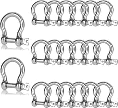 YOUNTHYE stainless steel 1/4-inch screw pin shackle for secure towing and lifting