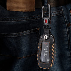 YONUFI Lincoln MKZ key fob cover leather maintains comfort and function